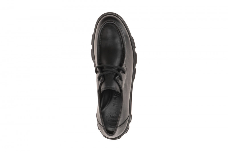 Paul Green Schuhe schwarz Mokassin seidenmatt 1183