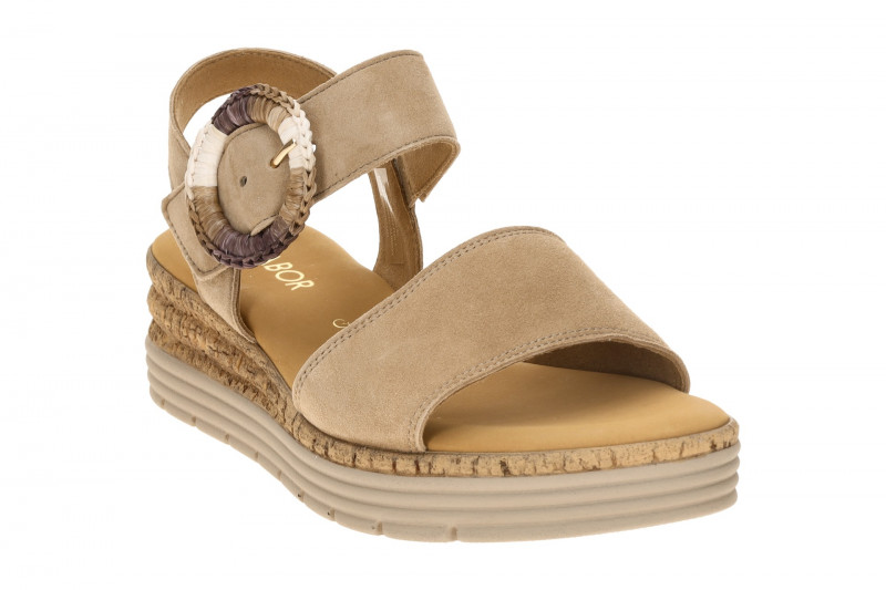 Gabor Keil Sandale sand beige Velour 82.706.30