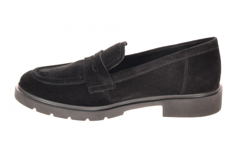 Gabor Schuhe schwarz Velour Mokassin Loafer 4001.01.001