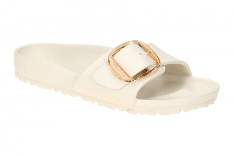 Birkenstock Madrid Big Buckle Eva Pantolette weiß SCHMAL 1029633