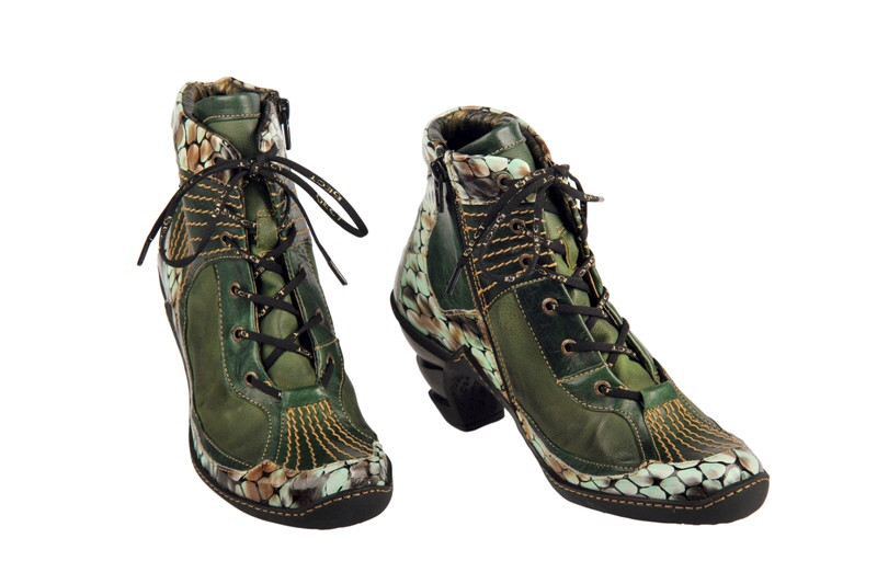 Eject Multy Stiefelette grün schwarz E-12660-V1