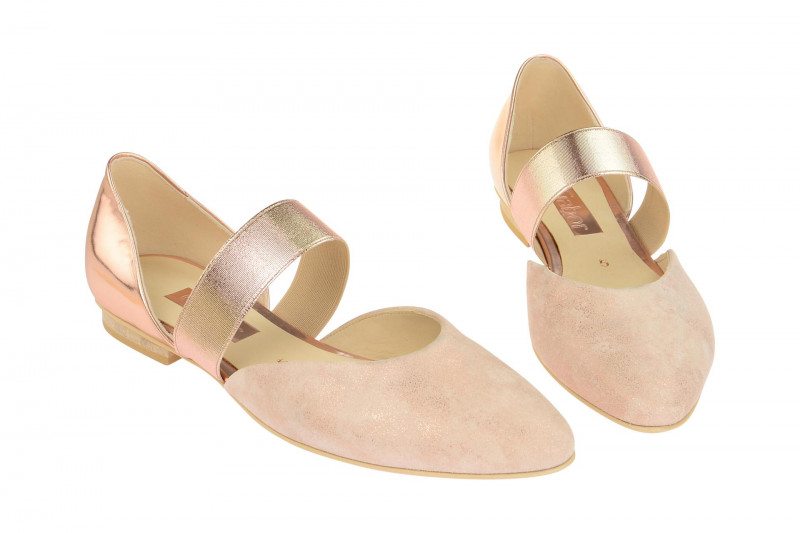 Gabor Riemchen Ballerina beige rosa