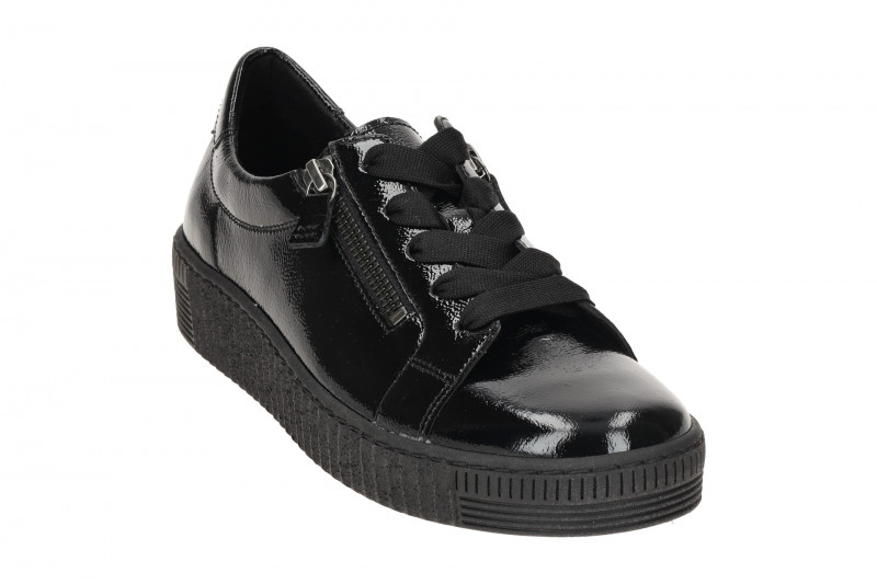 Gabor Schuhe Sneakers schwarz Lack 73.334.97