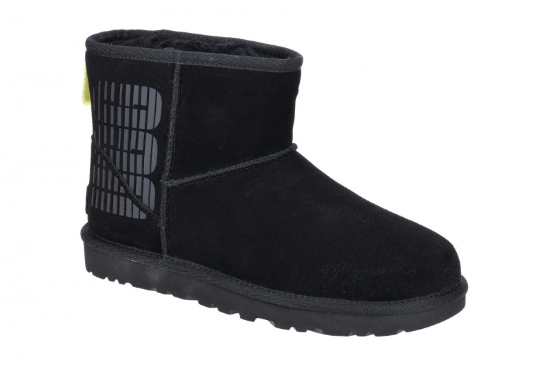 UGG Classic Mini Ugg Side Logo Stiefel schwarz 1144057