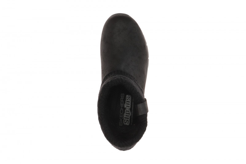 Skechers Easy Going Stiefelette schwarz Slip Ins Strick