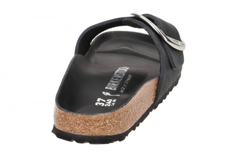 Birkenstock Madrid Big Buckle Pantolette schwarz SCHMAL 1006523