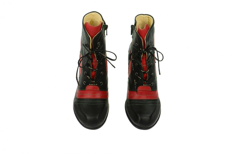 Eject Iris Stiefelette schwarz rot