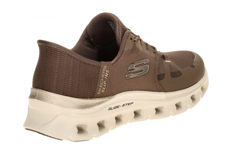 Skechers Glide Step Schuhe braun Damen SLIP INS 150438