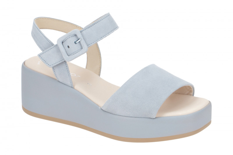 Gabor Plateau Sandale hellblau 24.531.16